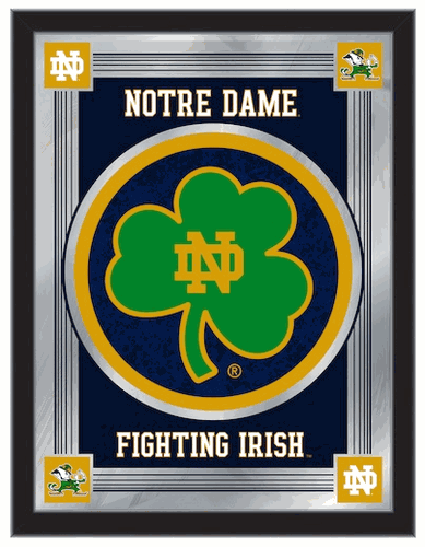 Notre Dame Shamrock Mirror