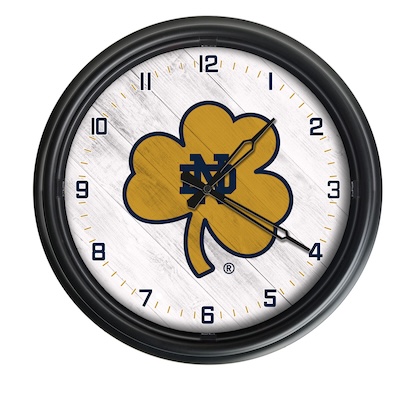 Notre Dame Shamrock Outdoor LED Clock
