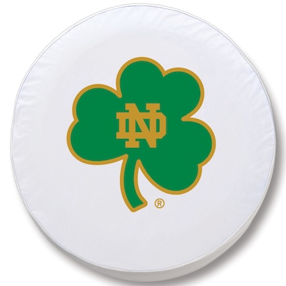 Notre Dame Shamrock Tire Cover