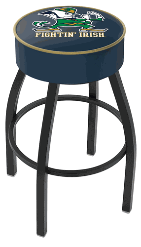 Notre Dame Leprechaun Cushion Swivel Stool