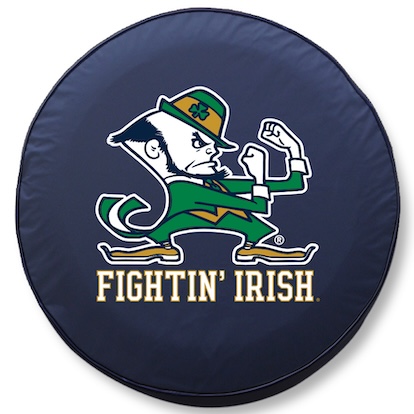 Notre Dame Leprechaun Tire Cover
