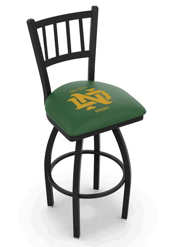 Notre Dame Vintage Jailhouse Back Swivel Stool