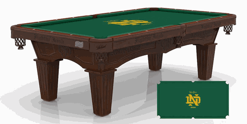 Notre Dame Vintage Pool Table