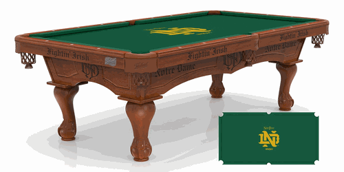 Notre Dame Vintage Pool Table