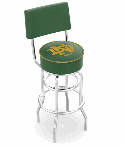 Notre Dame Vintage Seatback Bar Stool