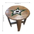 Dallas Stars Oak Barrel Table