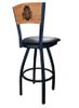 Ohio State Wood Back Swivel Stool