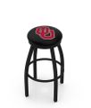 Oklahoma Black Ring Swivel Stool