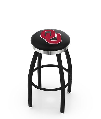 Oklahoma Chrome Ring Swivel Stool
