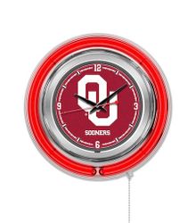 Oklahoma Neon Clock 15