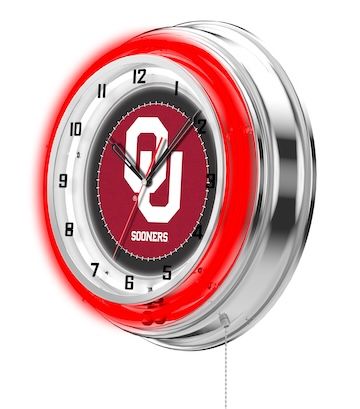 Oklahoma Neon Clock 19