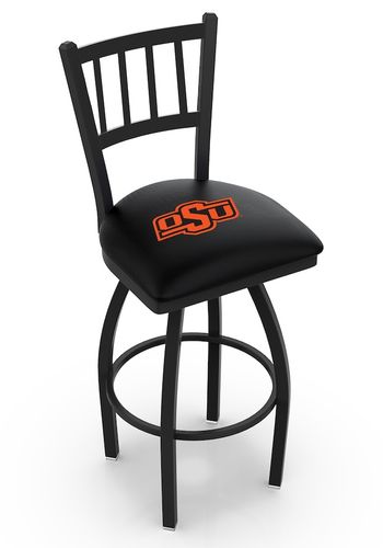 Oklahoma State Jailhouse Back Swivel Stool