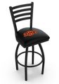 Oklahoma State Ladder Back Swivel Stool