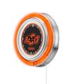 Oklahoma State Neon Clock 15