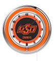 Oklahoma State Neon Clock 19