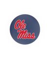 Ole Miss Black Ring Swivel Stool