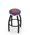 Ole Miss Chrome Ring Swivel Stool