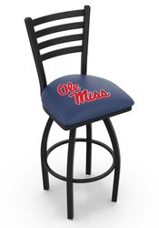 Ole Miss Ladder Back Swivel Stool