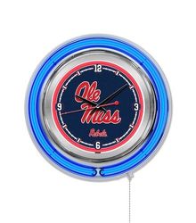 Ole Miss Neon Clock 15