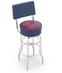 Ole Miss Seatback Bar Stool