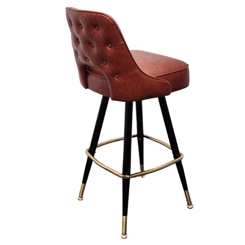 Outer Tufted Cut-Out Bucket Barstool