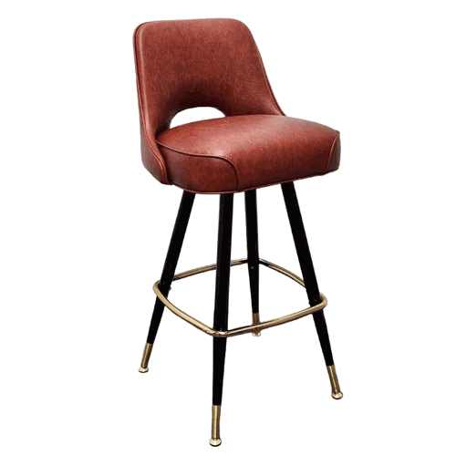 Outer Tufted Cut-Out Bucket Barstool