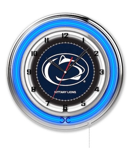 Penn State Neon Clock 19