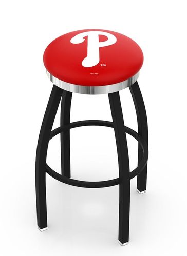 Philadelphia Phillies Chrome Ring Swivel Stool