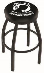POW-MIA Black Ring Swivel Stool