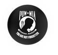 POW-MIA Black Ring Swivel Stool