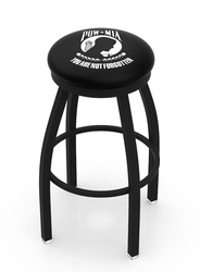 POW-MIA Black Ring Swivel Stool