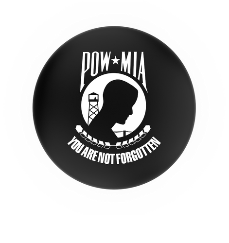 POW-MIA Chrome Ring Swivel Stool