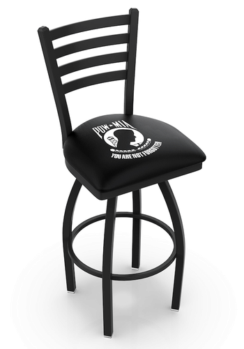 POW-MIA Ladder Back Swivel Stool