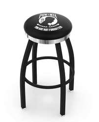 POW-MIA Chrome Ring Swivel Stool