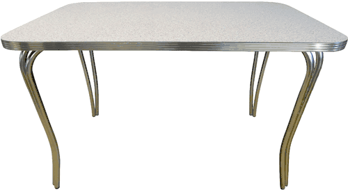 Rectangular Retro Diner Table - Quick Ship