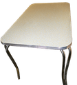 Rectangular Diner Table Yellow