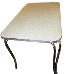 Rectangular Diner Table Yellow