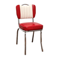 Red Retro Handle Back Dining Chair