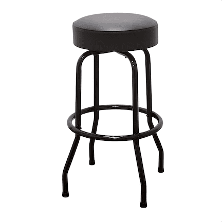 Retro Black Frame Swivel Bar Stool