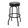 Retro Black Frame Swivel Bar Stool