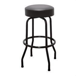 Retro Black Frame Swivel Bar Stool