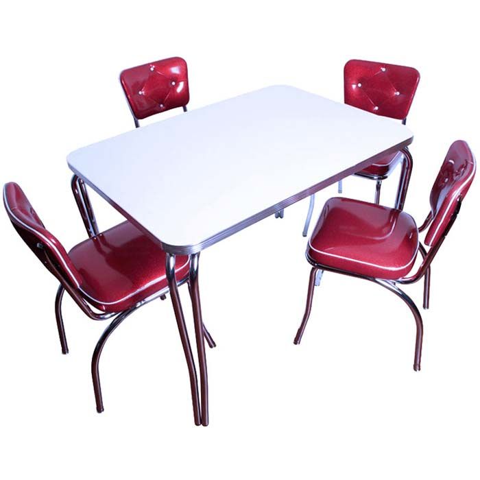 Dinette Alu Vintage - Stock Années 1950 - Jeu D'occasion Pour Enfant (neuf)