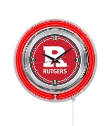 Rutgers Neon Clock 15