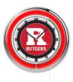 Rutgers Neon Clock 19