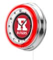 Rutgers Neon Clock 19