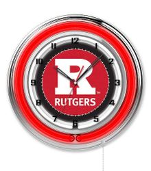 Rutgers Neon Clock 19