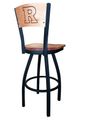 Rutgers Wood Back Swivel Stool