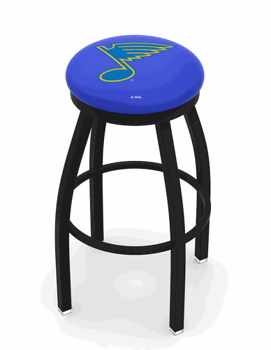 St. Louis Blues Black Ring Swivel Stool