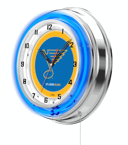 St. Louis Blues Neon Clock 19