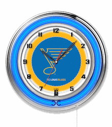 St. Louis Blues Neon Clock 19
